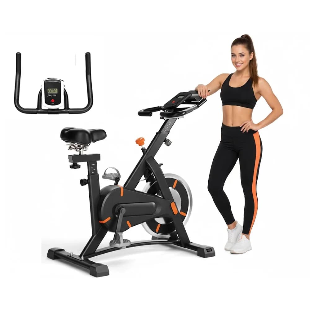 indoor fitness bike side view