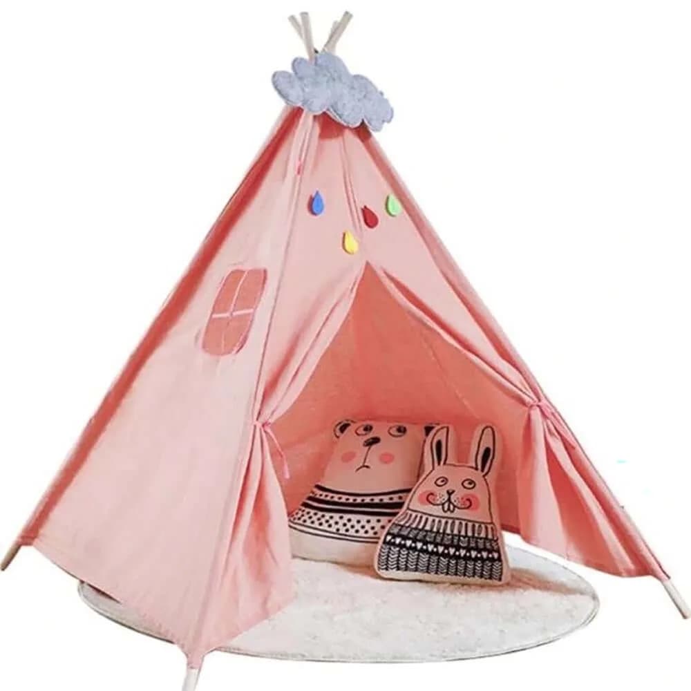 kids canvas teepee tent