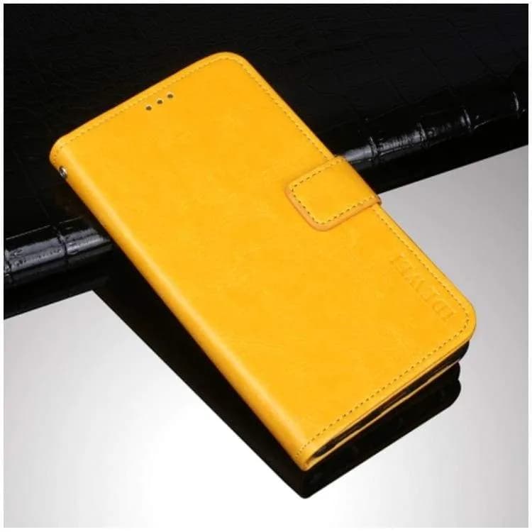 Deluxe Flip Phone Cover/Wallet with Card Slots - For UMIDIGI BISON GT - Yellow - acc Noco