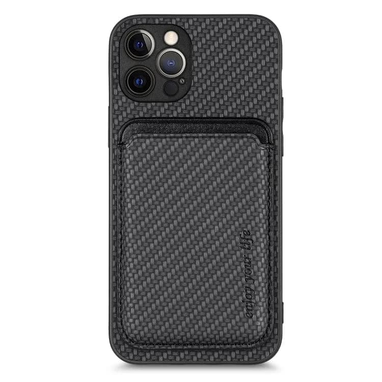 Apple iPhone 12 Pro Carbon Magsafe Cover with Removable Card Wallet - Cover Noco