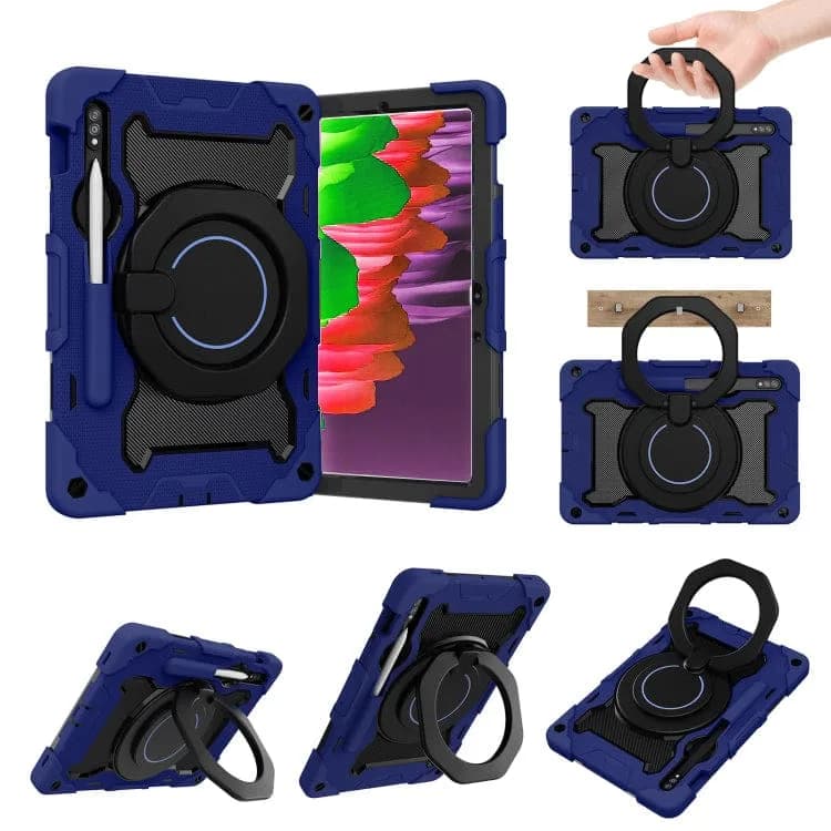 Samsung Galaxy Tab S9 Ultra / S10 Ultra Armor HD Shockproof Rugged Cover with Stand - Blue - Noco