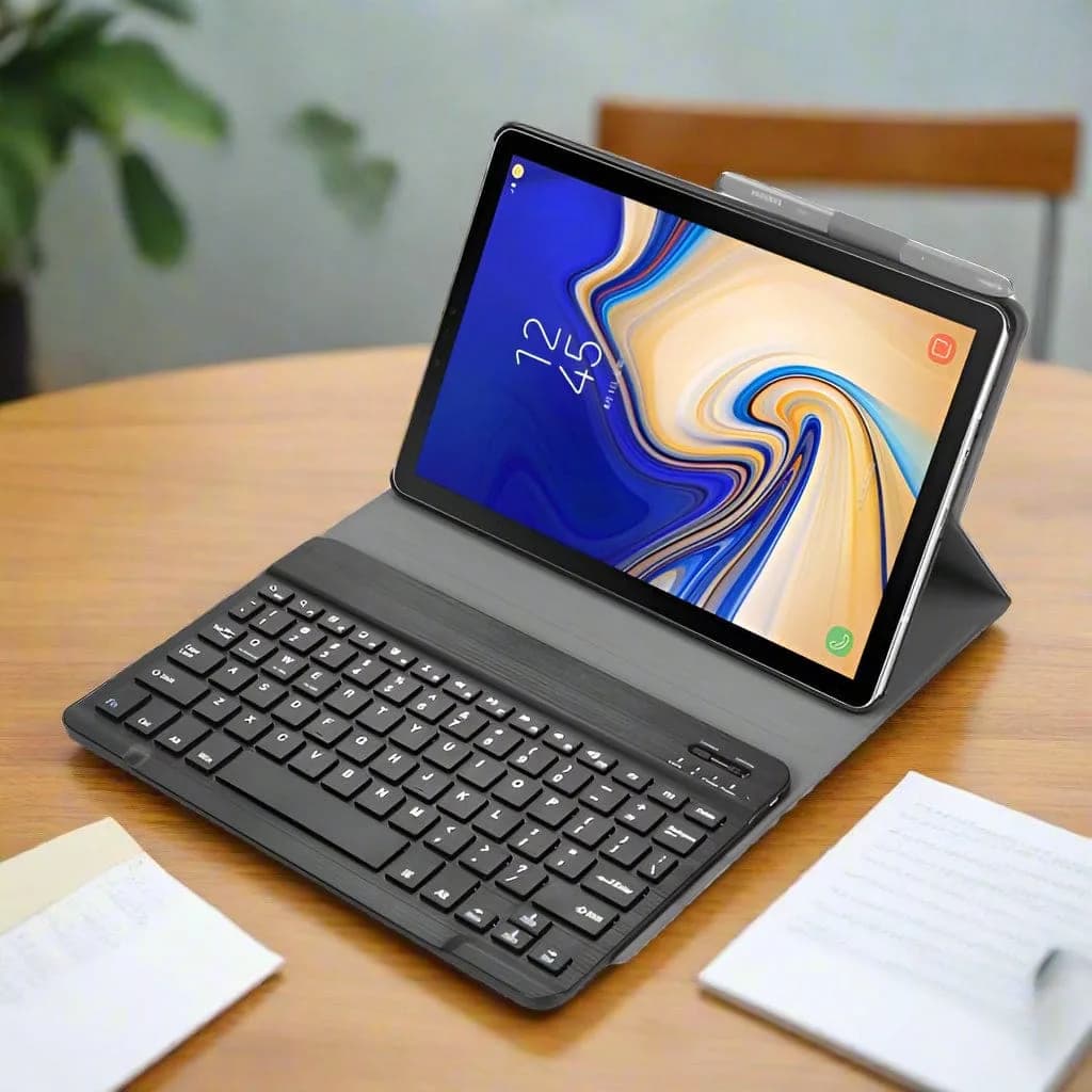 Bluetooth Keyboard and Cover with Stand for Samsung Galaxy Tab A 10.5 T590/T595 - acc Noco