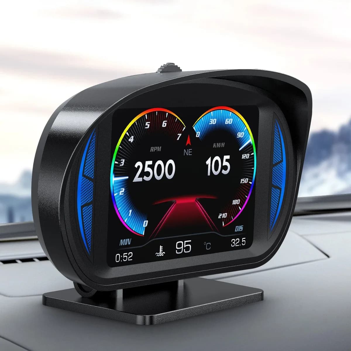P2 OBD GPS Multifunction Vehicle HUD Display Ambient Light - Noco