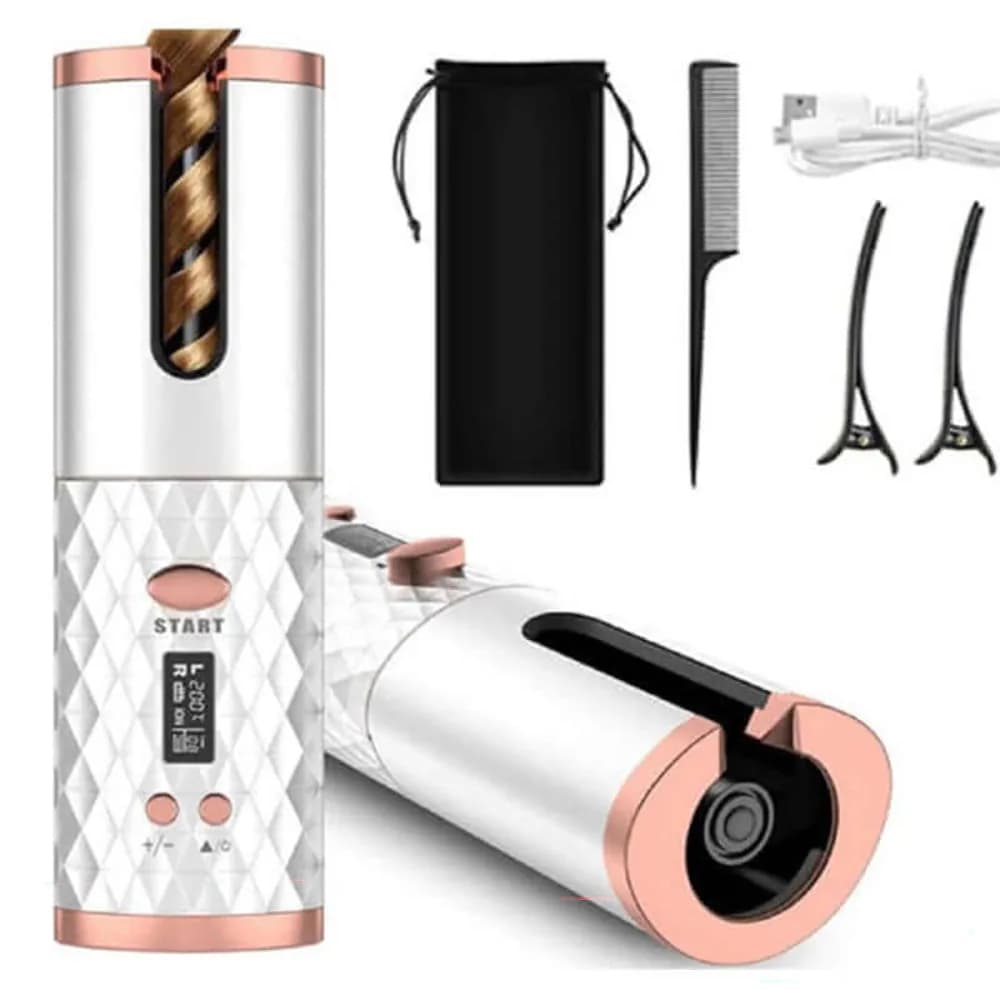 cordless automatic hair curler