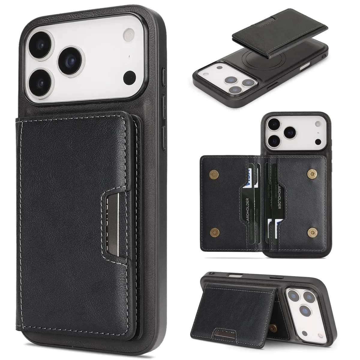 iPhone 17 Pro Kalebol MagSafe Detachable Wallet Cover - RedPepper