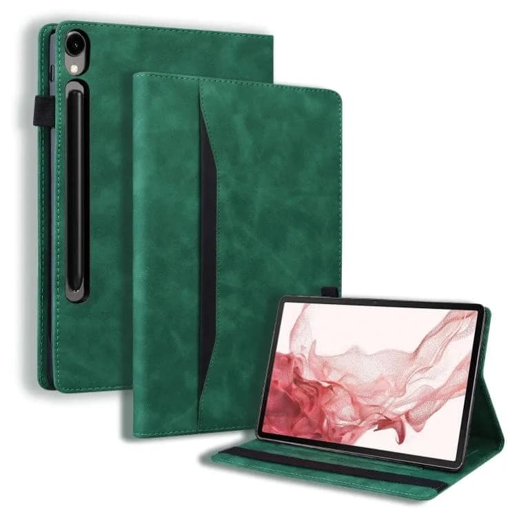 Samsung Galaxy Tab S7 + / S8 + S9 + Splice Flip Cover with Card Slots - Green Noco