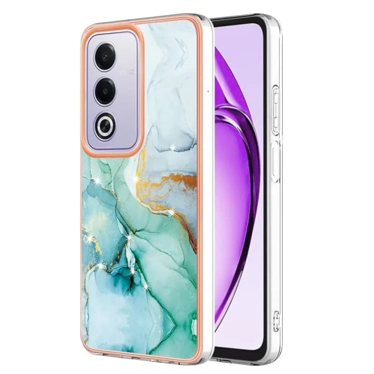 OPPO A80 / A3 PRO Marble Electroplated Rear Cover - Green - Noco
