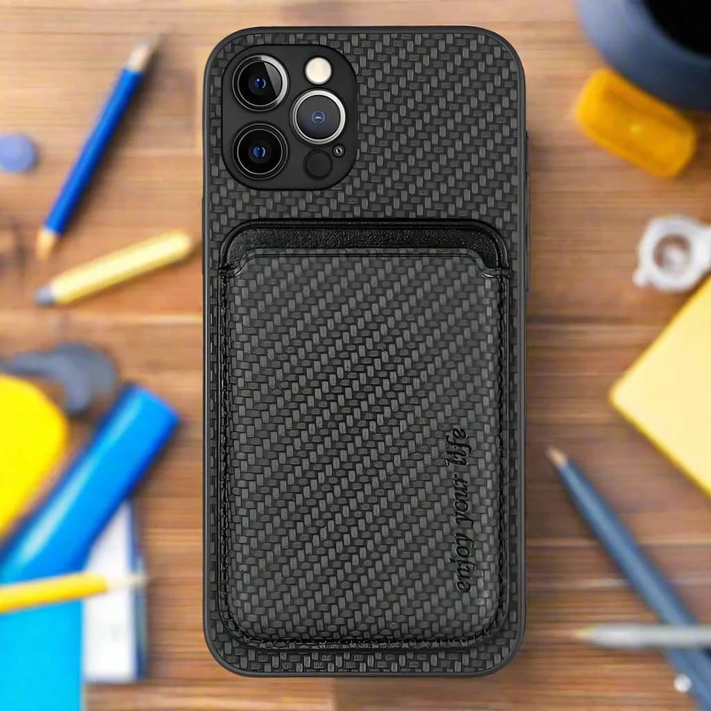 Apple iPhone 11 Pro Max Carbon Magsafe Cover with Removable Card Wallet - Cover Noco