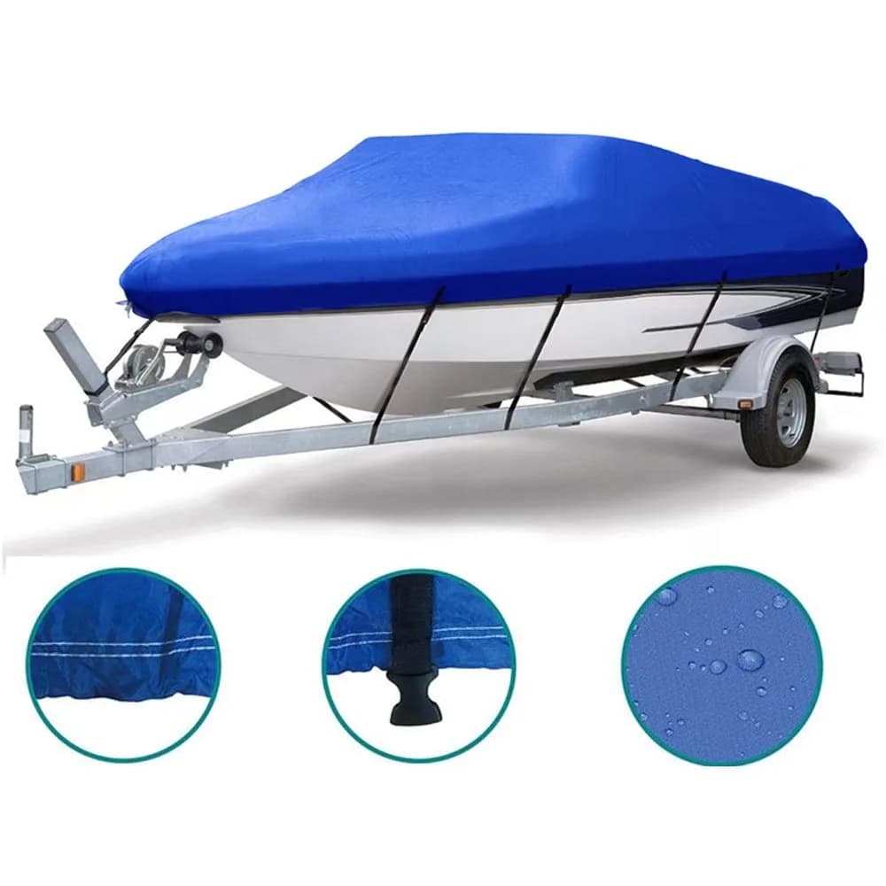 blue 210D boat cover small size