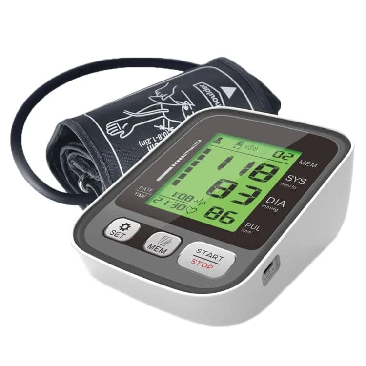 Digital Upper Arm Blood Pressure Monitor | Extra Large 52cm Cuff & Tri-Colour Backlit Screen