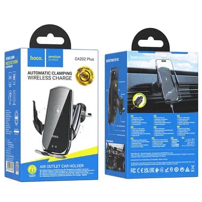 15W Automatic Clamping Wireless Charging Air Vent Car Mount
