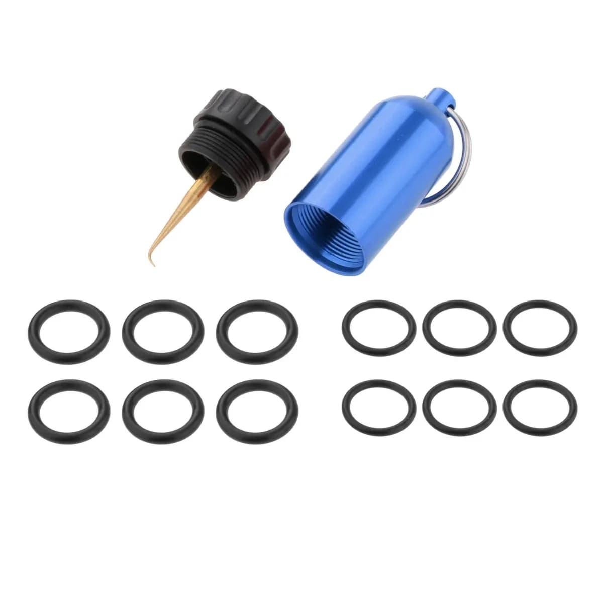 Spare O-Rings and Brass Pick Key Ring