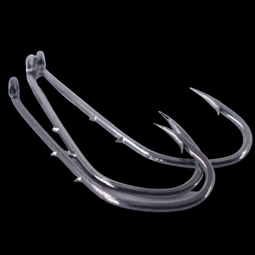 50pcs Double-backed 6/0 High Carbon Fishing Hooks