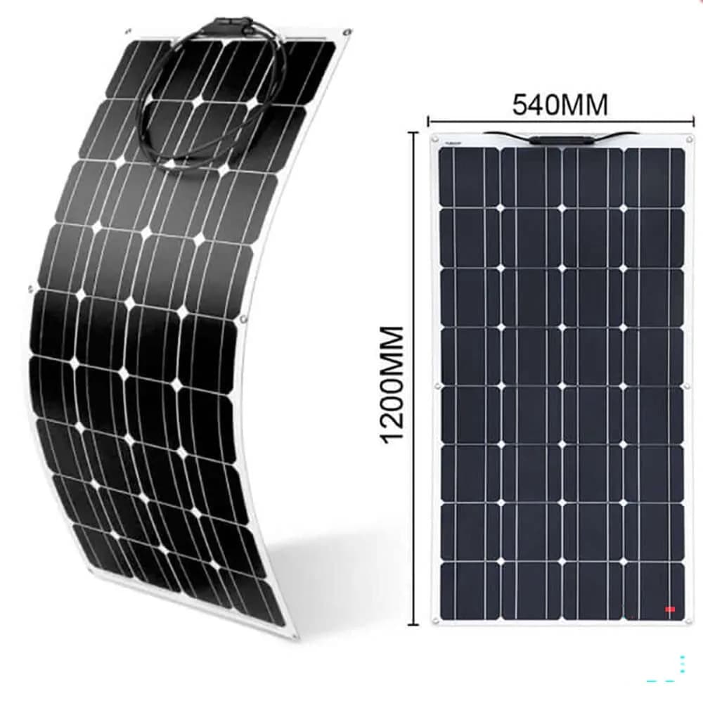 100W flexible solar panel