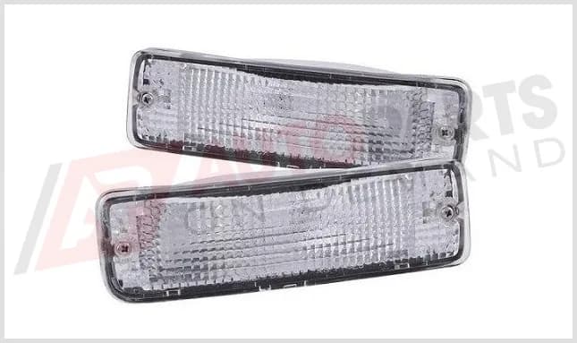 Toyota Hilux Clear Bumper Lights 1989 - 1997 Pair