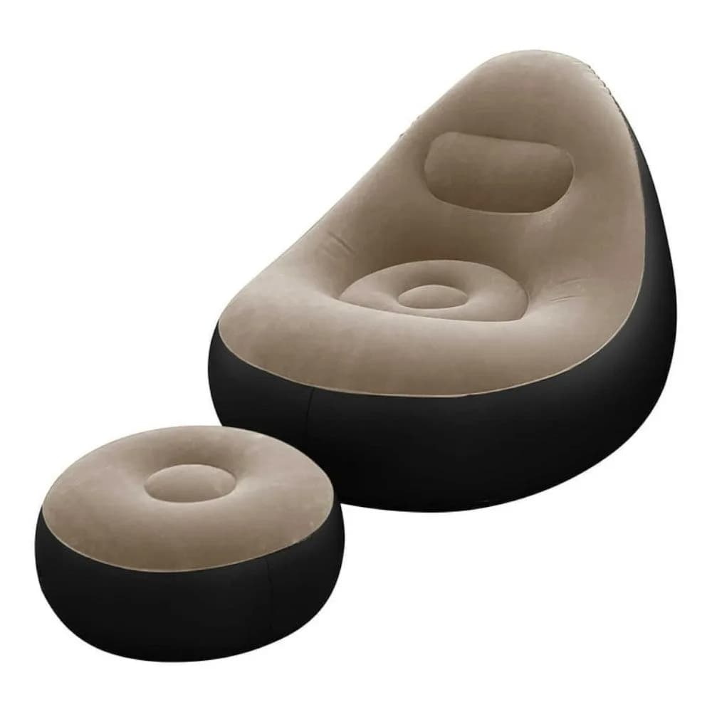 Inflatable Leisure Sofa Chair & Footstoo