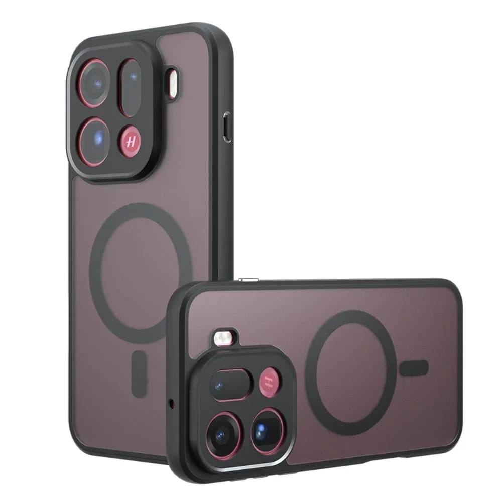 OPPO Find X9 Pro Mag Ring Smoke Transparent Case – Magnetic Attachment Compatible - Transparent Smoke - Noco