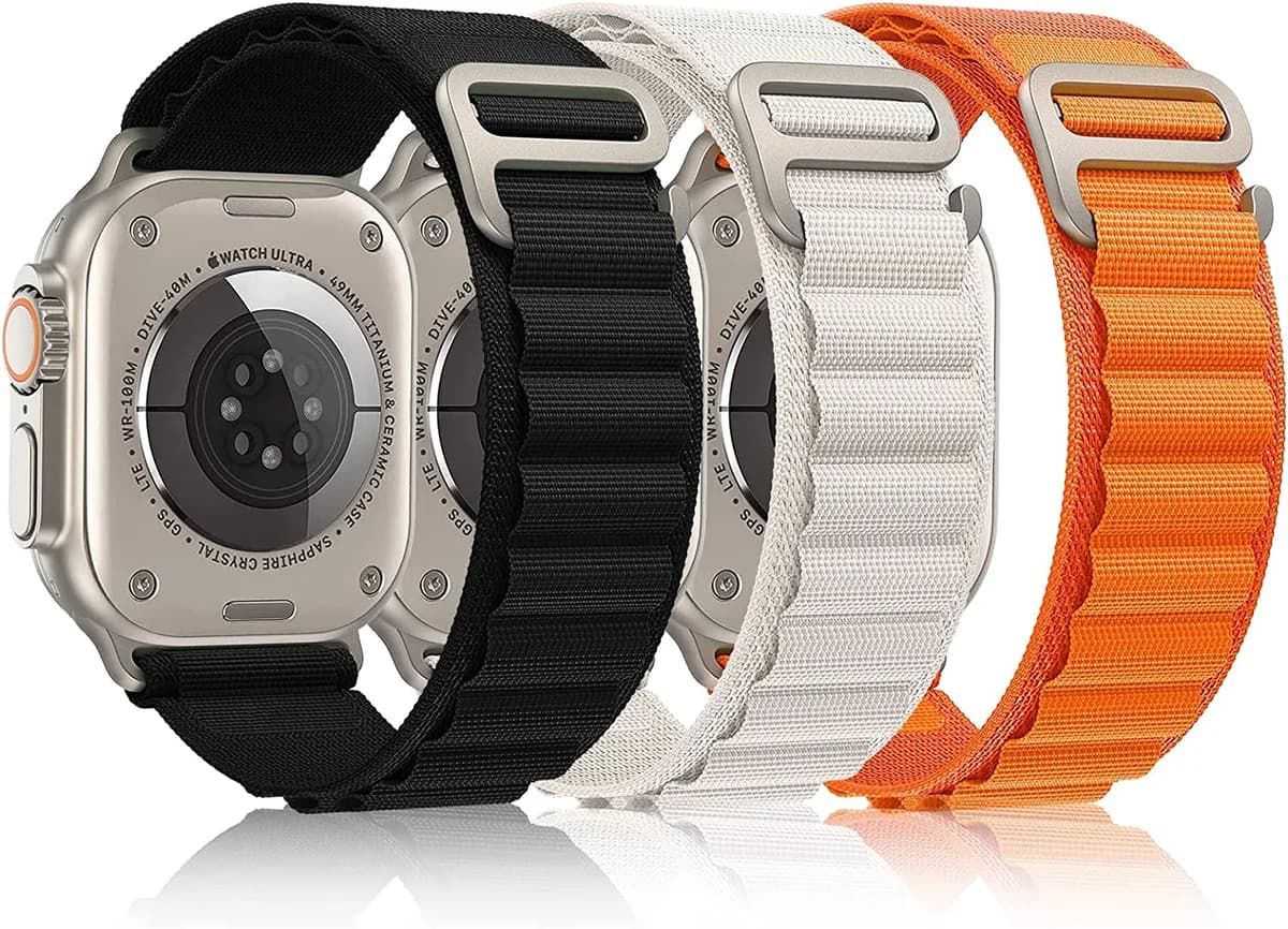 Alpine Band Strap Compatible With Apple Watch 41MM 40MM 38MM-White
