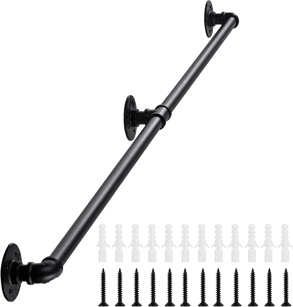 Industrial Pipe Stair Handrail-210CM