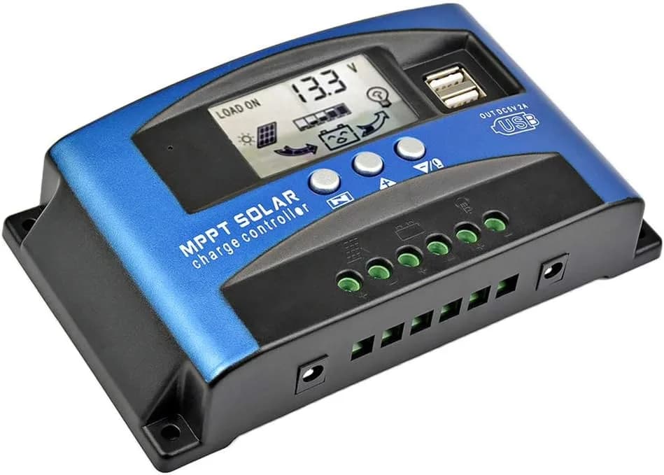 30A MPPT Solar Charge Controller with LCD Display Dual USB