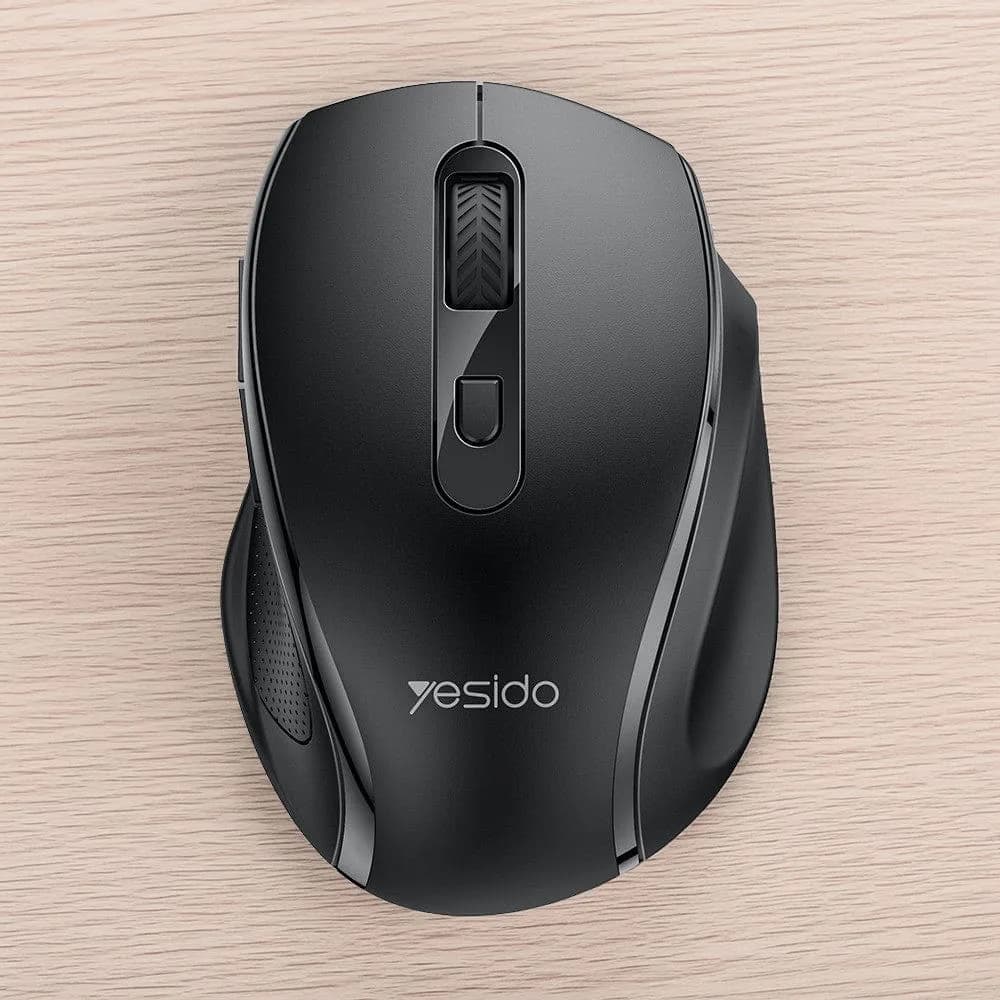 Yesido KB45 Ergonomic Wireless Mouse – Silent 6-Button Business Mouse with Thumb Rest - Yesido