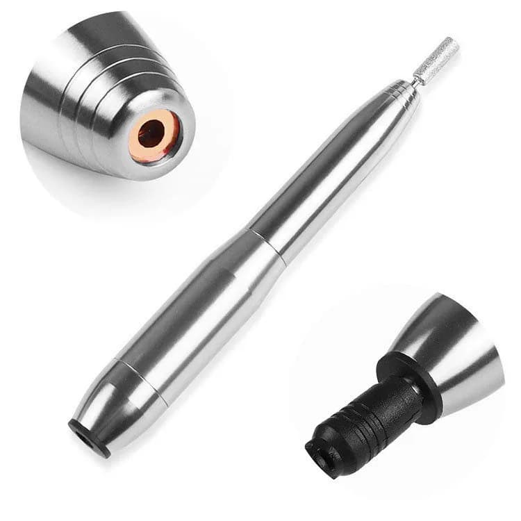 Professional USB Electric Nail Polisher with 11 Pcs Drill Bit Sliver