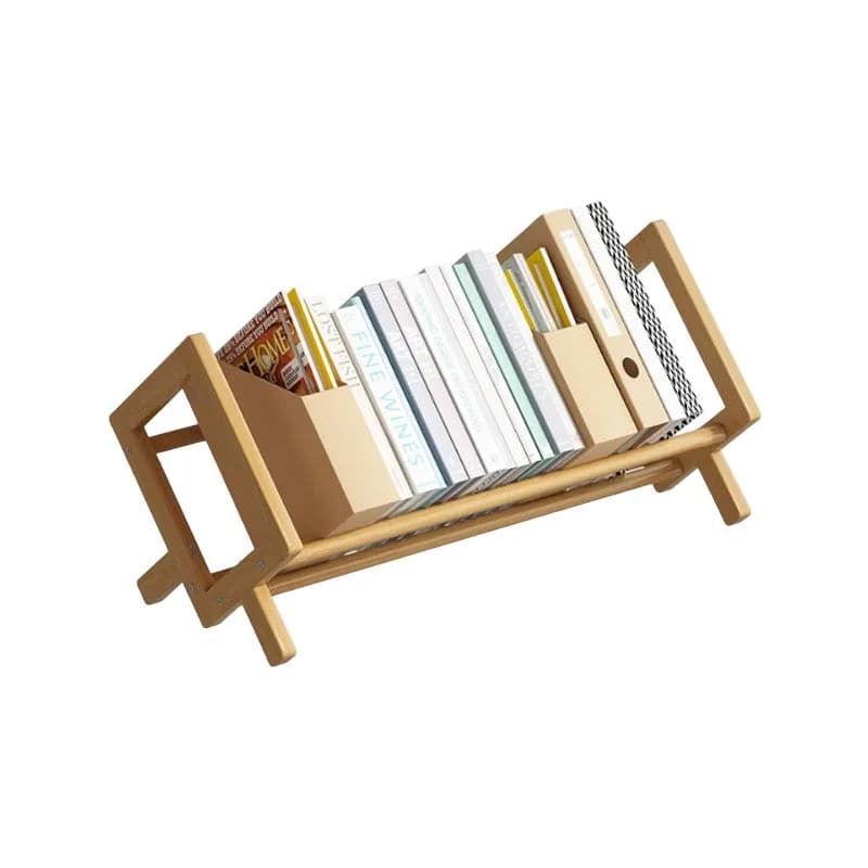 Bamboo Desktop Bookshelf Tabletop Organizer