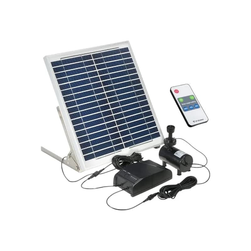 15W Battery Backup Solar Water Pump Kit with Remote Control