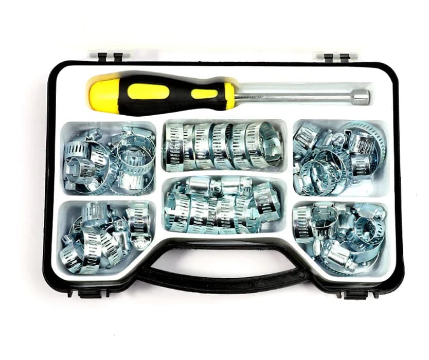 50Pcs Hose Clamp Sets with Worm Drive