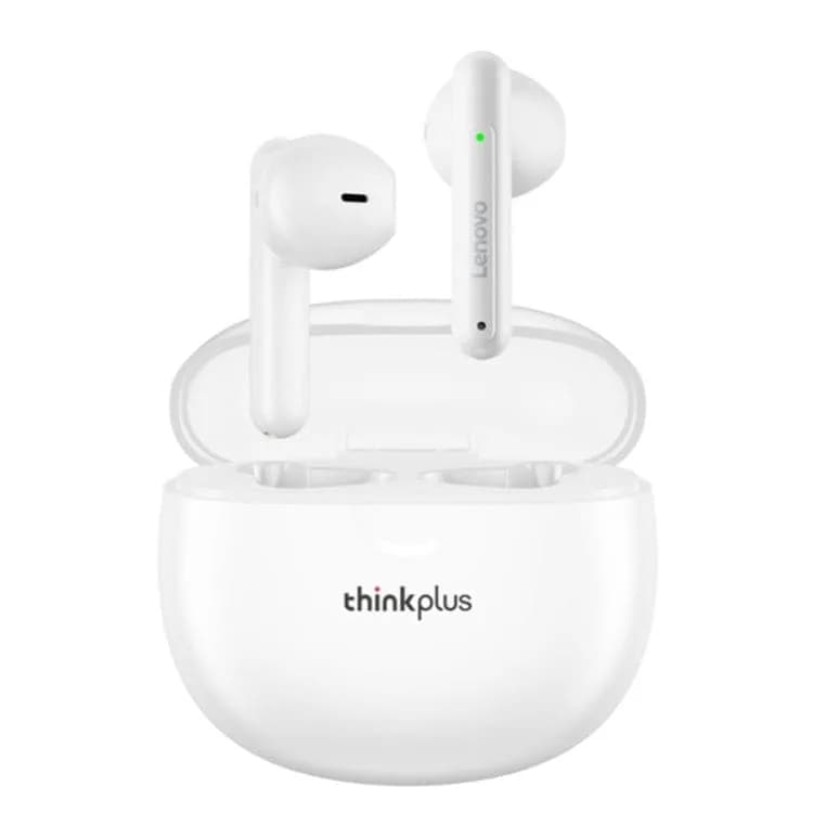 LENOVO ThinkPlus LP1 Pro Wireless Earbuds TWS Bluetooth 5.1 Smart Touch Auto Pair Charging Case - White - headphone Lenovo