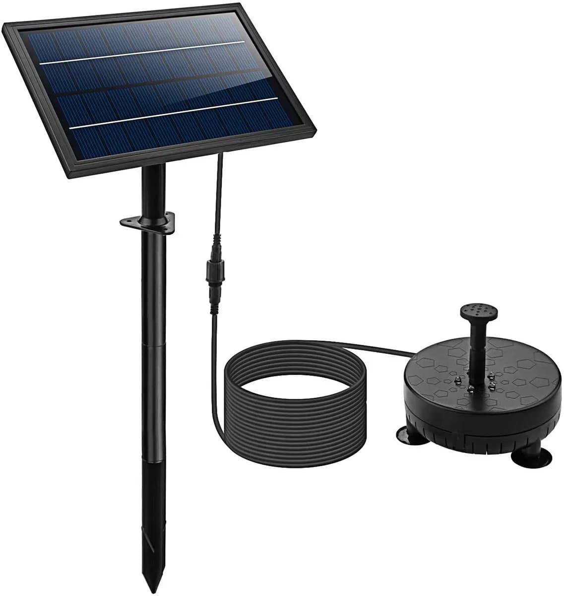 3.5w Solar Fountain Water Pump with LED Lighting