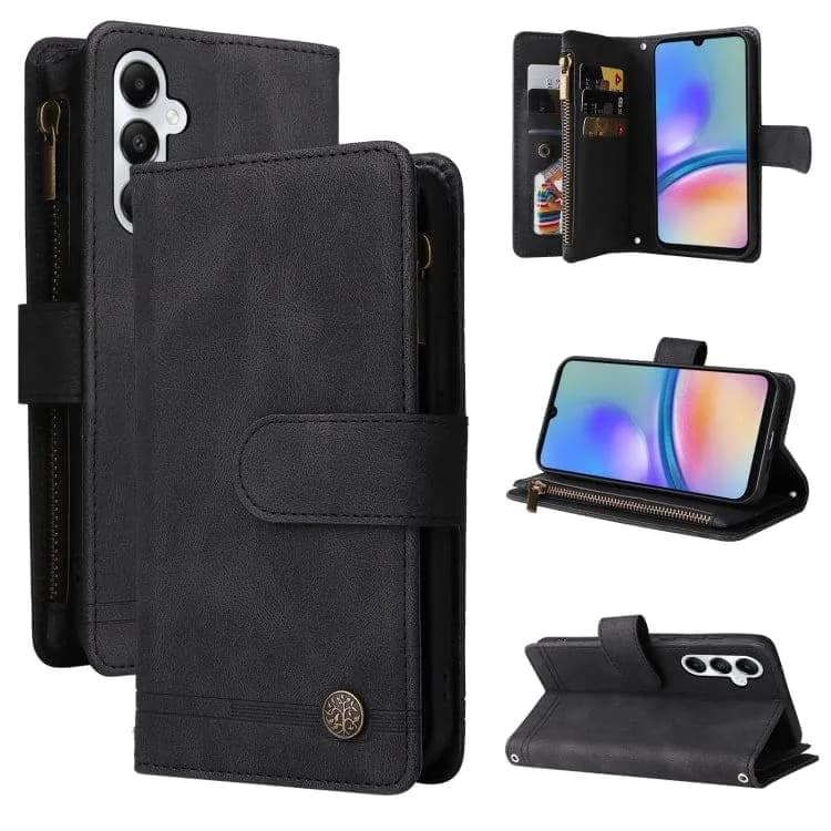 Samsung Galaxy A05S Multi-Card Wallet Flip Cover, Zip Pocket