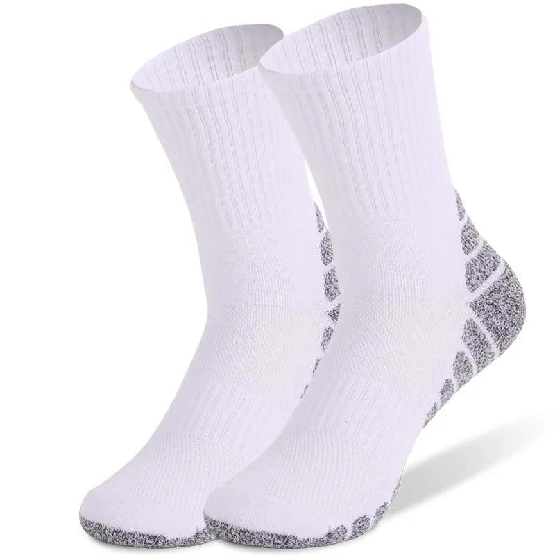 2Pack Outdoor Sports Therma Thickened Towel Bottom Sock EU39-42 White