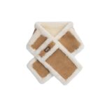 Fluffy Sheepskin Wool Shearling Lined Scarf Puni