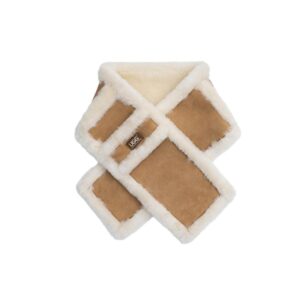 Fluffy Sheepskin Wool Shearling Lined Scarf Puni - Huakoa