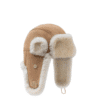 Fluffy Sheepskin Wool Adjustable Bucket Theo Hat - Huakoa