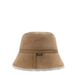 Fluffy Sheepskin Wool Bucket Patchwork Hat