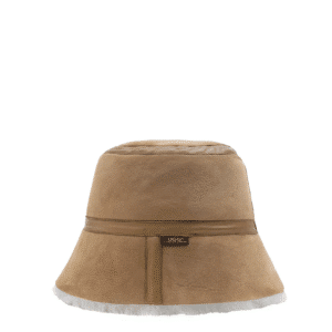 Fluffy Sheepskin Wool Bucket Patchwork Hat - Huakoa