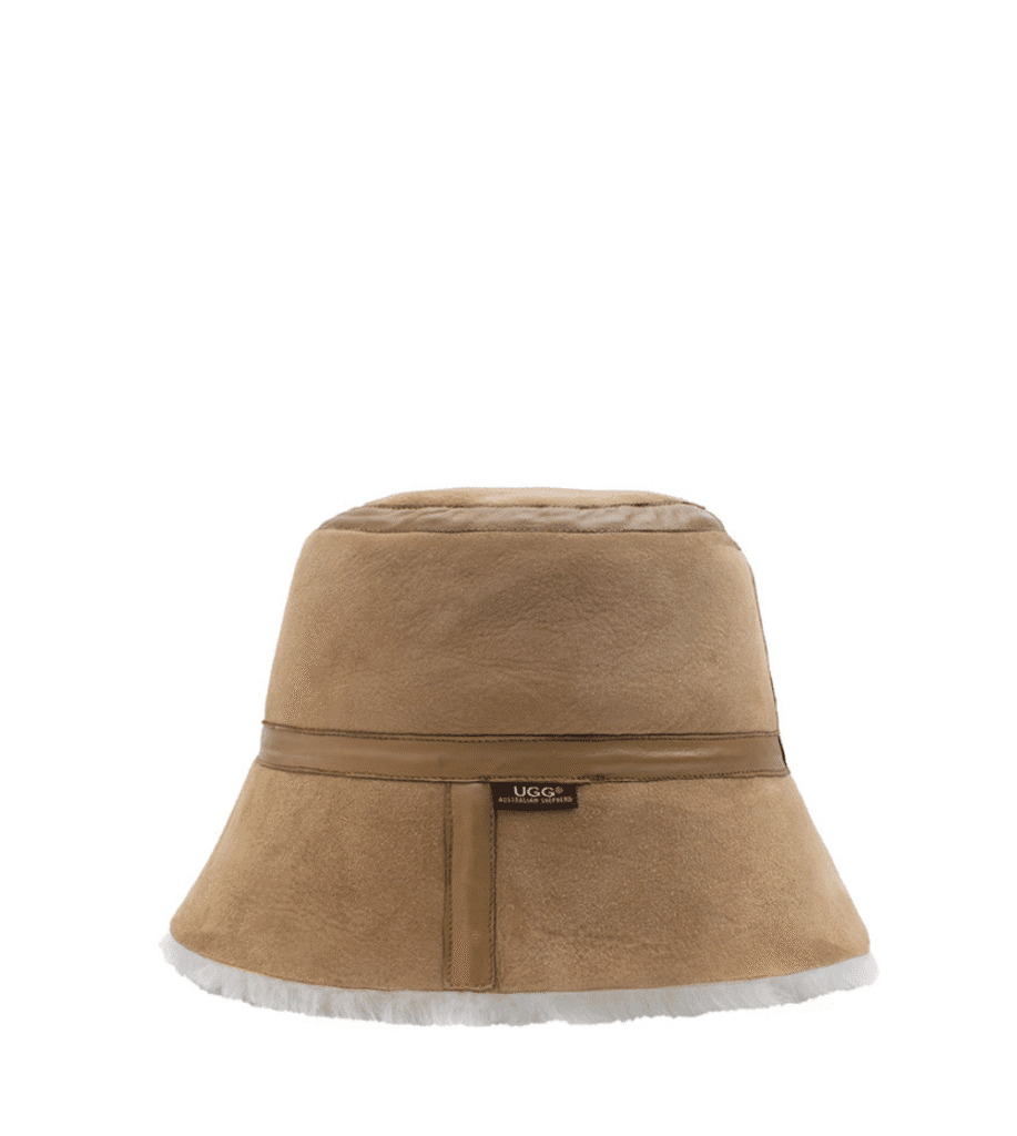 Fluffy Sheepskin Wool Bucket Patchwork Hat - Huakoa