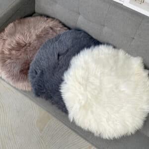 Rugs - Round Wool Seat Cushion 40cm X 40cm
