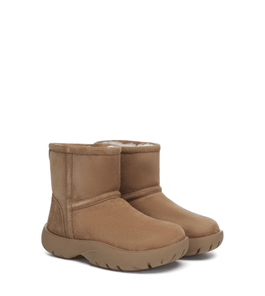 UGG Boots Sheepskin Wool Mid Calf Chunky Short Classic Salma - Huakoa