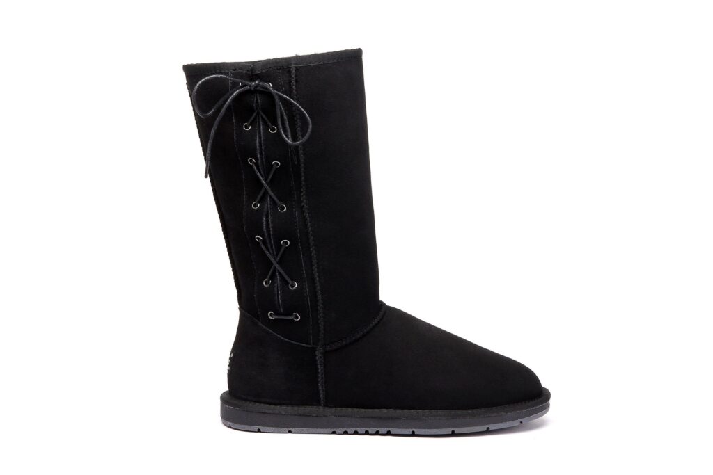 Tall Side Lace Boots - Huakoa