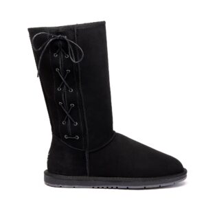 Tall Side Lace Boots - Huakoa