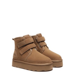 Hook and Loop Platform Ugg Boots Women Vigour - Huakoa