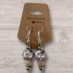 Dangle Earring - Brown Flowers