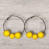 Hoop Earrings - Yellow (Large Hoops)