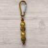 Clip Keyring - Gold Sparkly