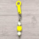 Drink Bottle Straw Decoration - Yellow Geometric