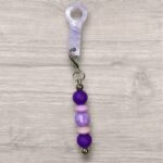 Drink Bottle Straw Decoration - Purple Stack