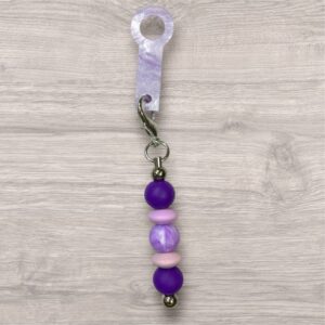 Drink Bottle Straw Decoration - Purple Stack